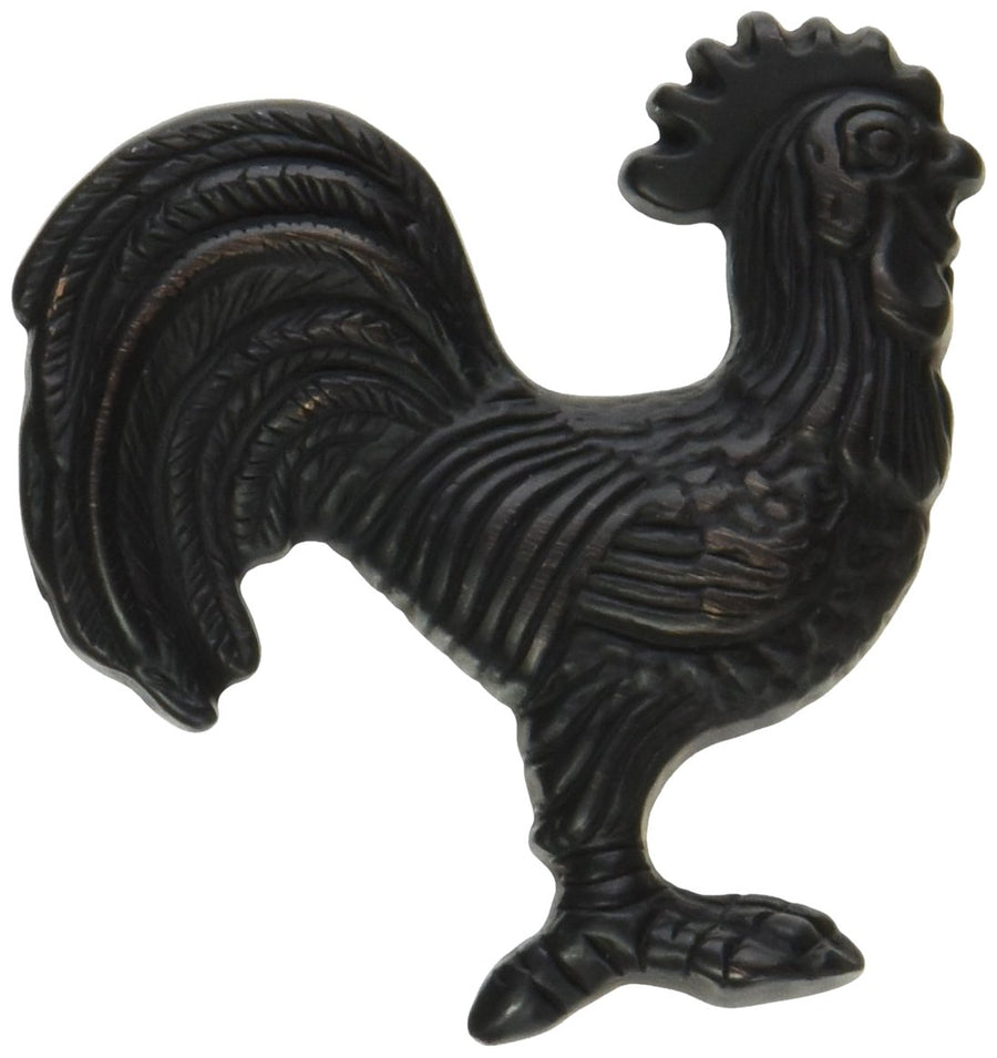 Mng Hardware MG-11013 Rooster Cabinet Knob/Pull, Face Right, Oil Rubbed Bronze