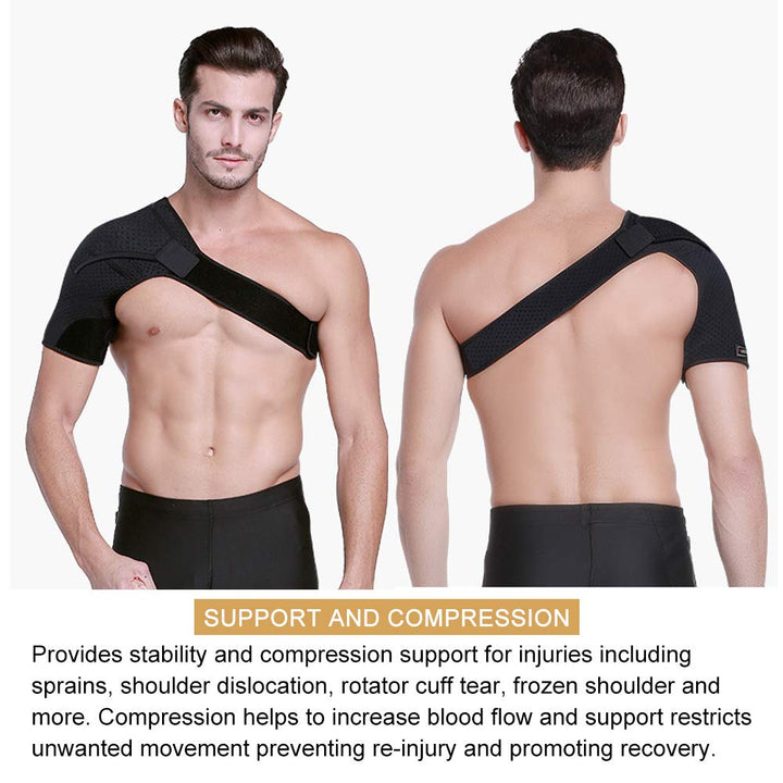 Right Shoulder Brace for Men,Torn Rotator Cuff Support Women Shoulder Stabilizer Brace for Shoulder Pain Relief