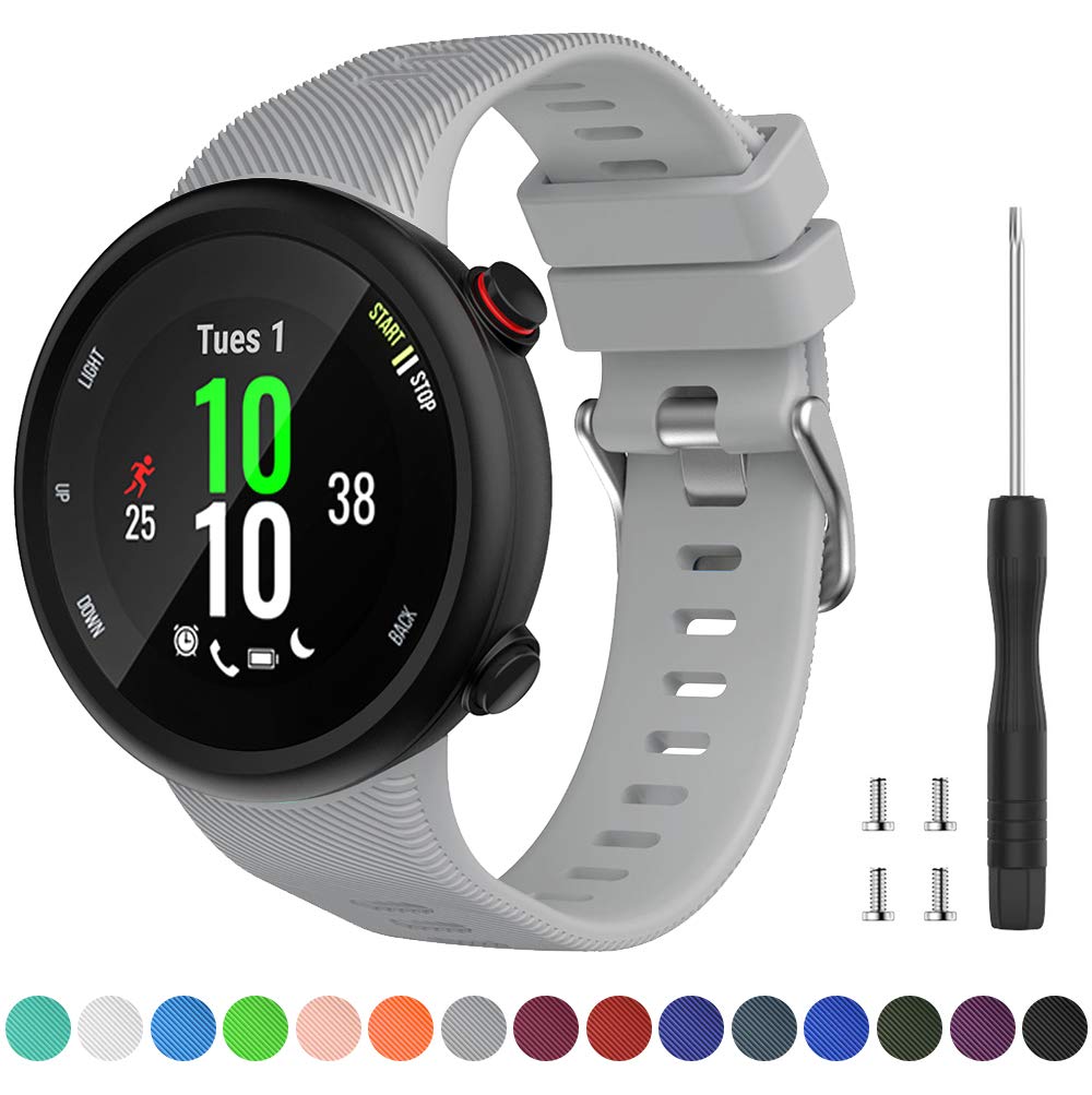 Compatible with Garmin Forerunner 45 band, Soft Silicone Sport Replacement Watch Band, Fitness Strap Bracelet Wristband for Garmin Forerunner 45 Smartwatch