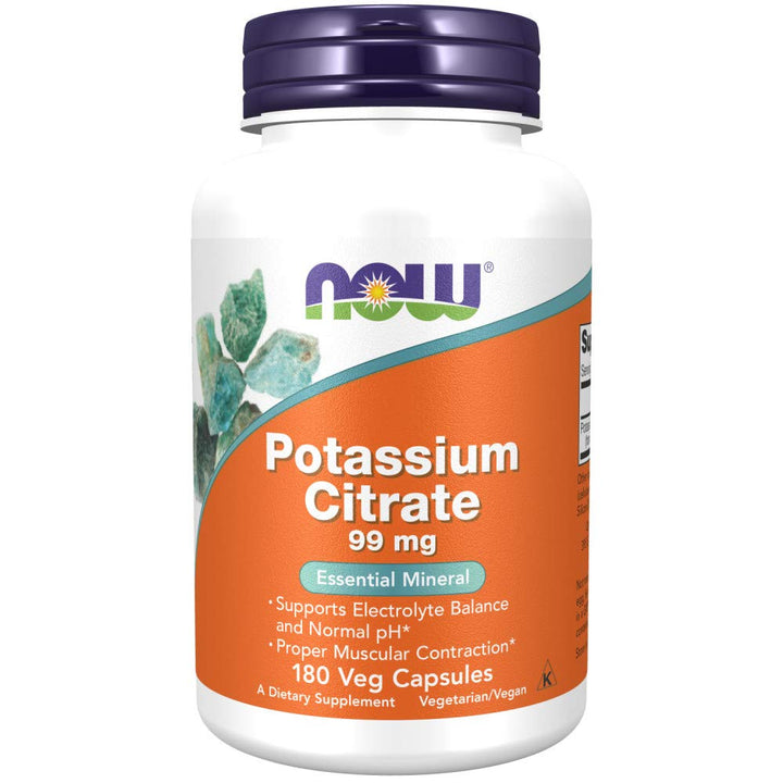 NOW Foods Supplements, Potassium Citrate 99 mg, Support