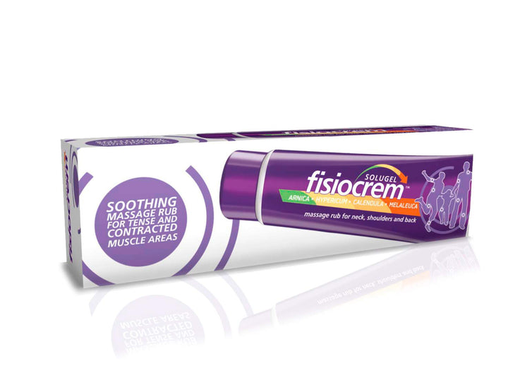 Fisiocrem Solugel - Massage rub for Neck, Shoulders and Back with Arnica - 60 ml