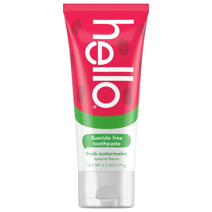 hello Fresh Watermelon Fluoride Free Kids Toothpaste, 4.2 Oz Tube