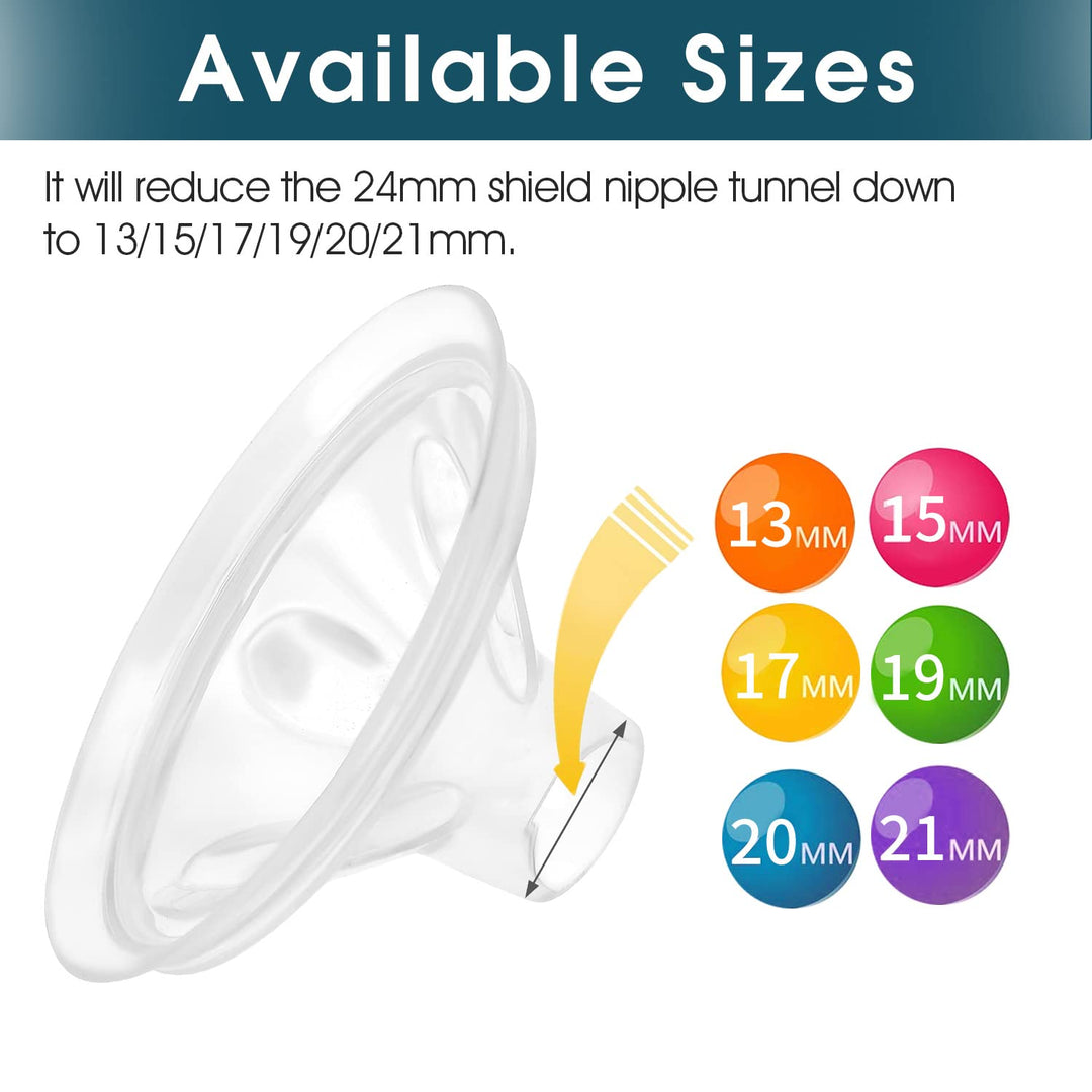 Begical 19mm Stride Flange Cushion Insert Compatible with Spectra/Motif Luna/Amada MYA 24mm Shields/Flanges Replace Flange Insert Compatible with Spectra Pump Parts Reduce 24mm to 19mm