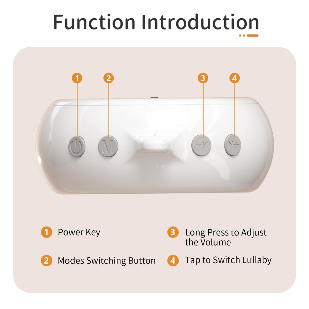 Crib Mobile Motor, Baby Music Box Spinner with 3 Modes(Spin Only, Music Only, Spin &amp; Music 0-100 Volume Control,35 Lullabies,Portable Sound Machine,Auto-Off 30 Minutes, Battery Operated