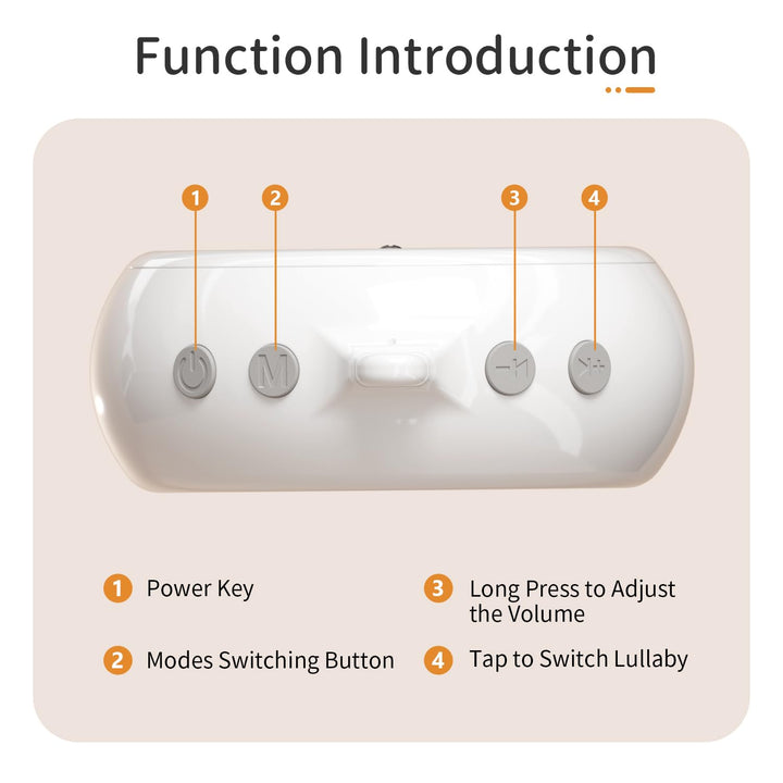 Crib Mobile Motor, Baby Music Box Spinner with 3 Modes(Spin Only, Music Only, Spin &amp; Music 0-100 Volume Control,35 Lullabies,Portable Sound Machine,Auto-Off 30 Minutes, Battery Operated