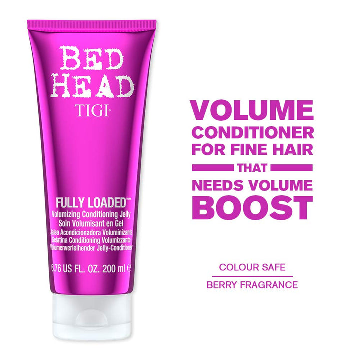 TIGI Bed Head Fully Loaded Volume Jelly Conditioner for Fine Hair; safe for coloured hair, 200 ml