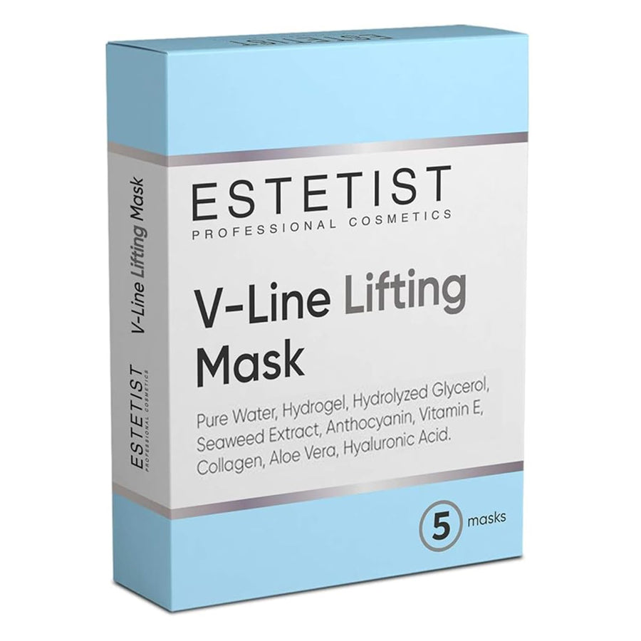V Shaped Slimming Face Mask, Face Lift Tape Tightening Mask Anti Aging Anti Wrinkle Firming Jawline Slimmer V Line Lifting Belt Face Patch For Firming and Tightening Skin (5 Pack)