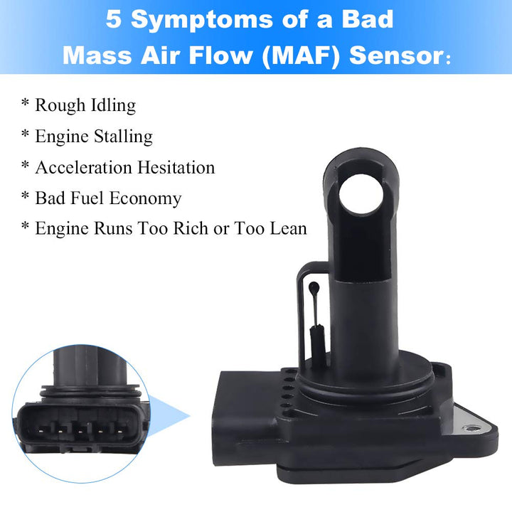 Compatible with Mass Air Flow Sensor Meter MAF Toyota Lexus Scion Camry 2.4L 4Runner Corolla Solara GS450h Replaces 22204-21010 74-50009