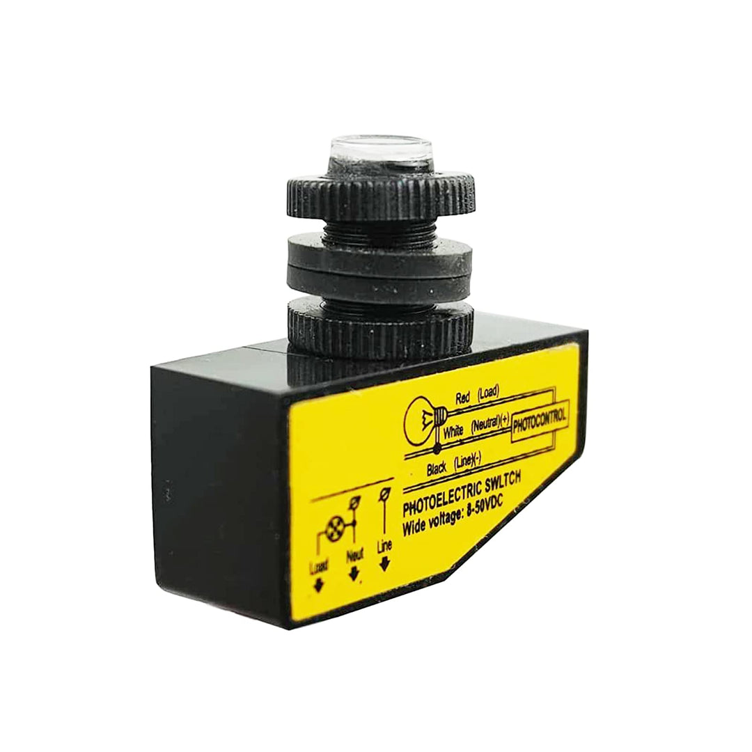 Photocell Light Control Switch DC 12V 24V 36V 48V, 3.5A Dusk to Dawn Photocell Light Switch Auto ON Off Light Sensor Control Switch 8-50V, Outdoor Sensor Photoelectric Lighting Switch