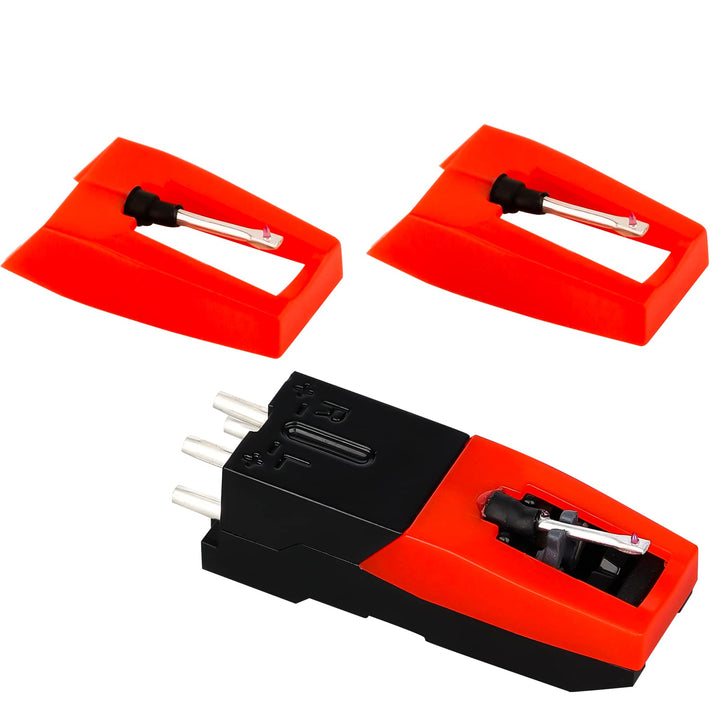 LUTER 1 Piece Turntable Cartridges with 2 Pieces Needle Turntable Needles Stylus for Turntable Turntable Replacement Accessories for Vinyl Turntable