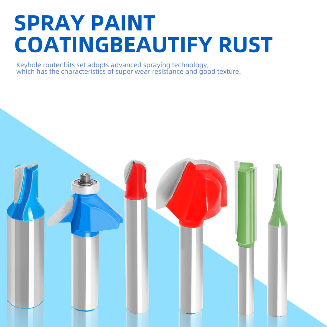 Router Bit 4mm Cutting Dia 6mm Shank Dia Single Flute Straight Bit Carbide for Woodworking Milling Cutter Tool, Green, Silver, 4Pcs
