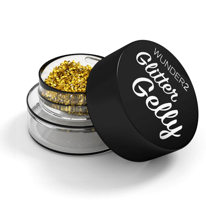 GLITTER GELLY Long Lasting Glitter Gel - Face, Eye and Body Glitter Makeup, Diamond Color