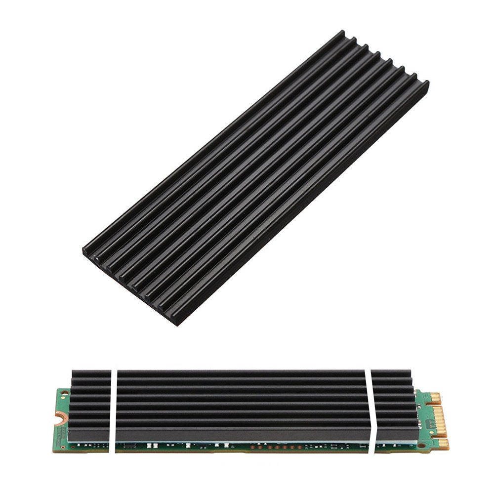 Aluminum PS5 Heatsinks for PCIe NVMe M.2 2280 SSD with Silicone Thermal Pad, DIY Laptop PC Memory Cooling Fin Radiation Dissipate (Ordinary Edition)