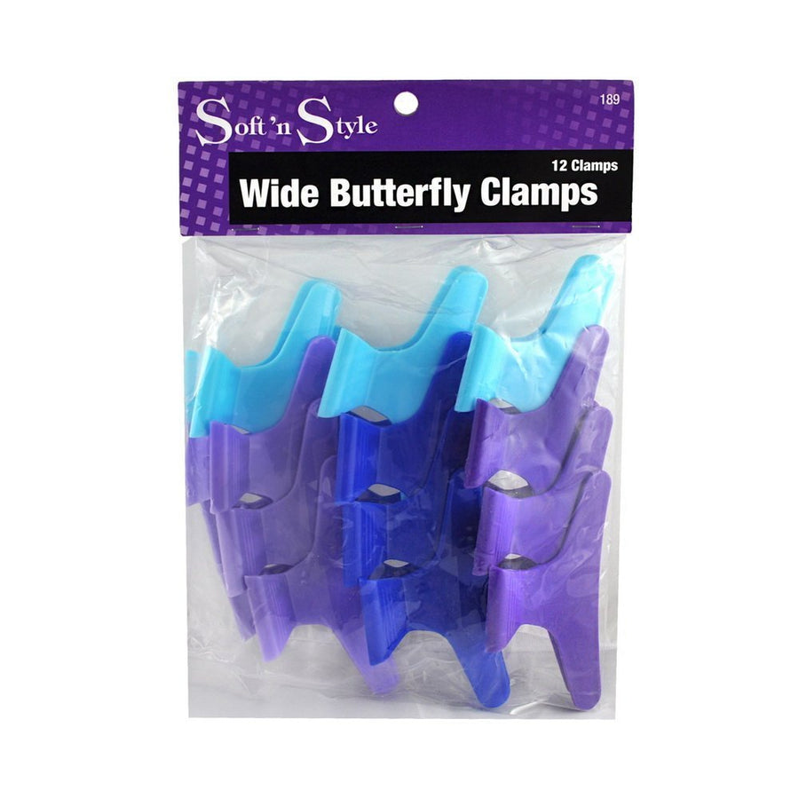 Butterfly Clamps 1 Dozen * Size: Large 3 * Assorted Colors