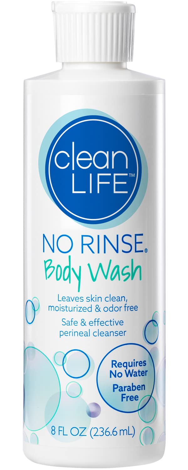 Body Wash, 8 fl oz - Leaves Skin Clean, Moisturized and Odor-Free, Rinse-Free Formula
