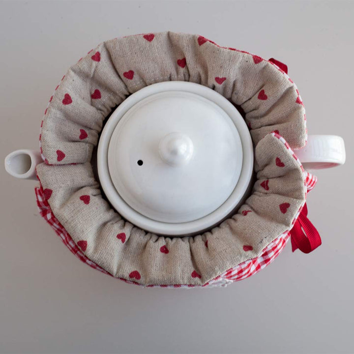 Tea Cosy - Cotton Printed Tea Cosy, Kitchen Tea Pot Dust Cover, Breakfast Warmer, Insulation and Keep Warm, Color#4