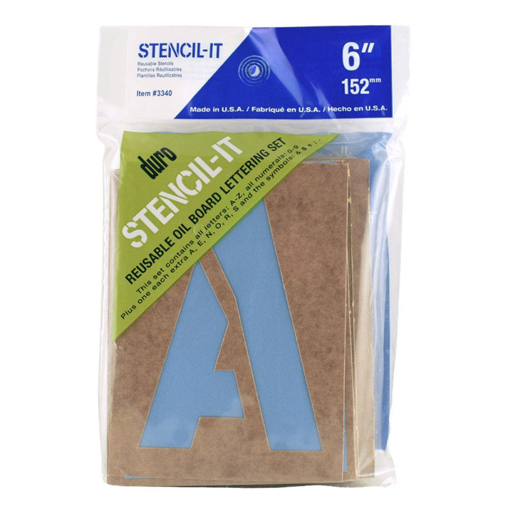 Duro by Graphic Products Stencil-It Oil Board Stencil Set, 6