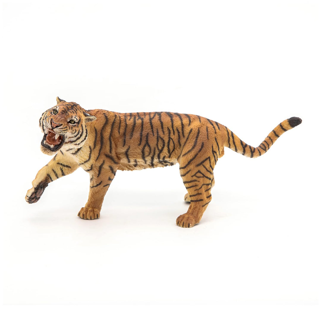 -Hand-Painted - Figurine -Wild Animal Kingdom - Roaring Tiger -50182 -Collectible - for Children - Suitable for Boys and Girls- from 3 Years Old