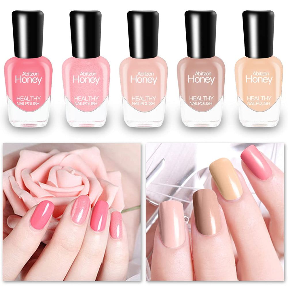 New Nail Polish Set (10 Bottles) - Non-Toxic Eco-Friendly Easy Peel Off & Quick Dry Water Based Nail Polish