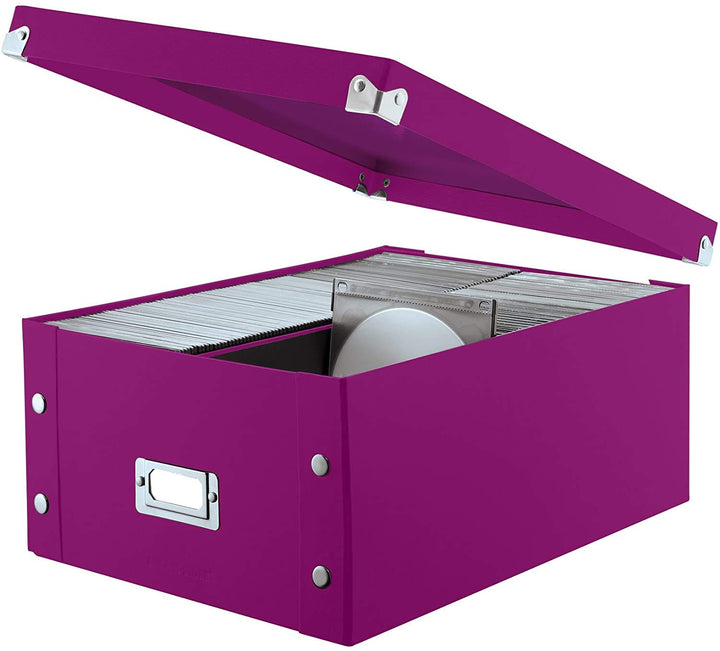 Snap-N-Store CD Storage Box - Pack of 1/2 - Durable Dis