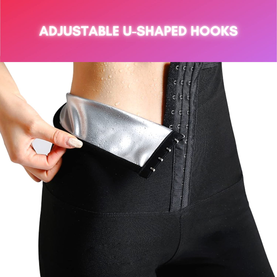 NANOHERTZ Sauna Sweat Shapewear Leggings Pants Workout 