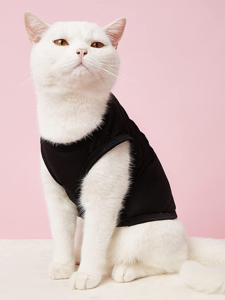 6 Pieces Small Puppy Shirts for Boy Dog Clothes Pet Dogs T Shirt Chihuahua Clothes Cat Shirts Pet Boys Tshirts for Small Dogs Boy T-Shirt Cat Vest Apparel
