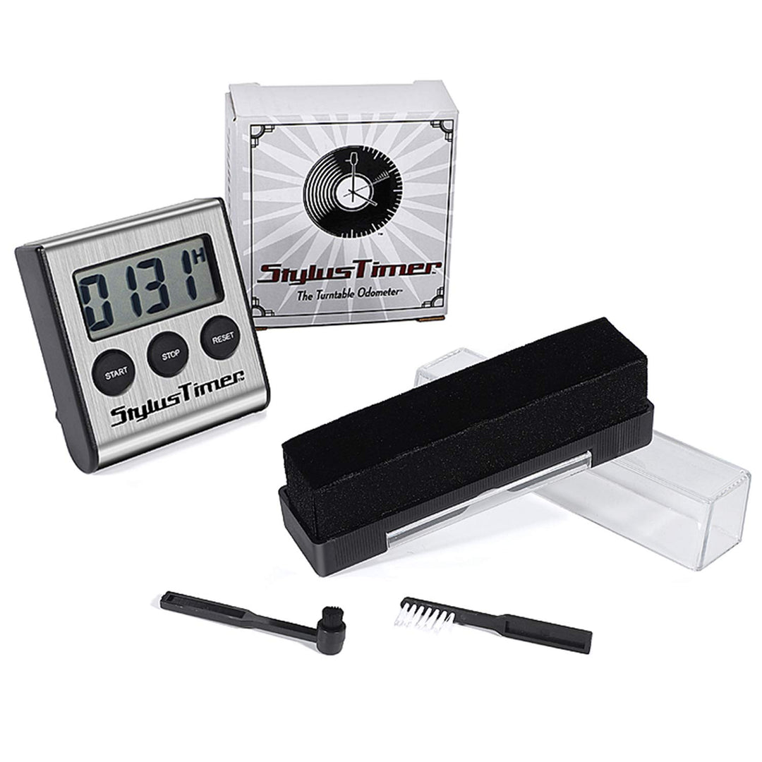 StylusTimer &amp; Record Cleaner Kit - 4-in-1 Anti 