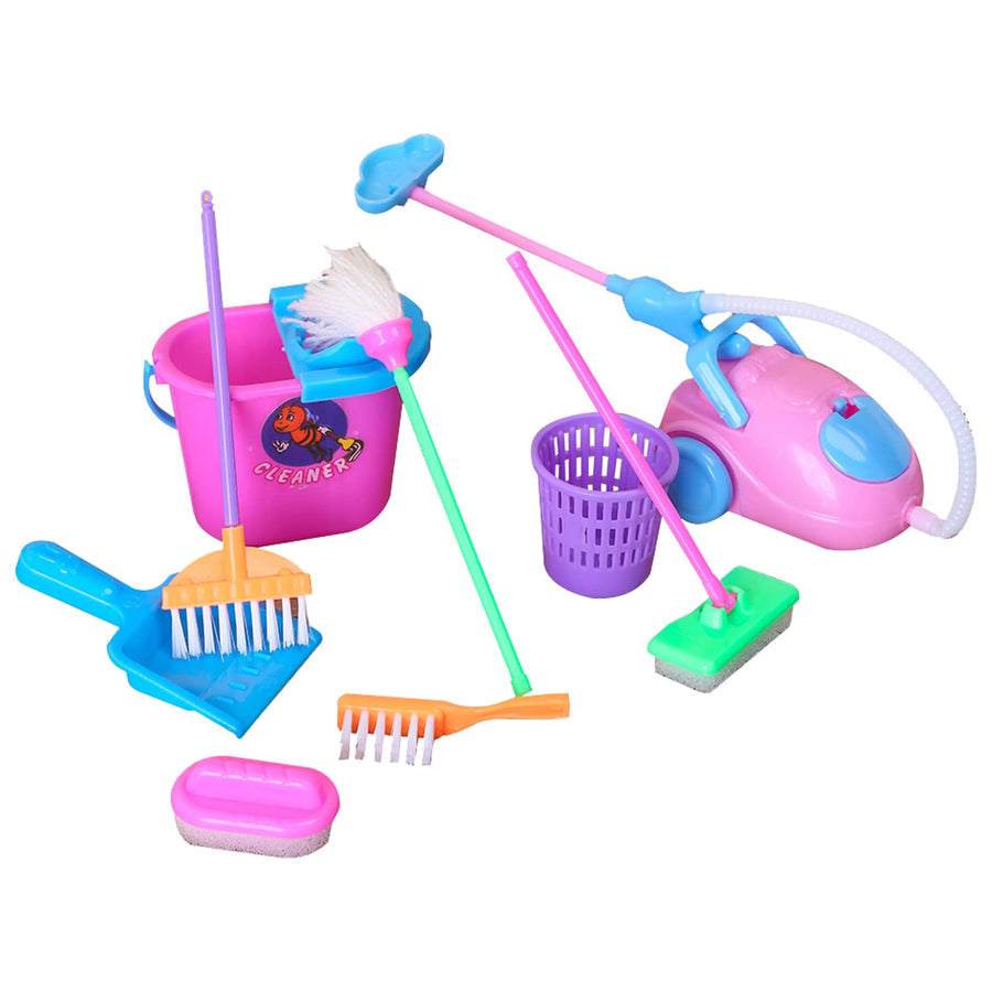 E-TING Miniature Mop Dust Pan, Brush, Broom, Plastic Bu