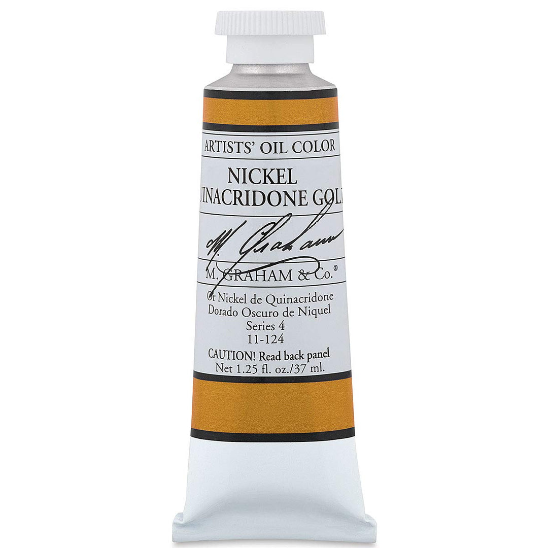 M. Graham &amp; Co. GRM-11-124 Oil Paint, Nickel Quinacridone Gold