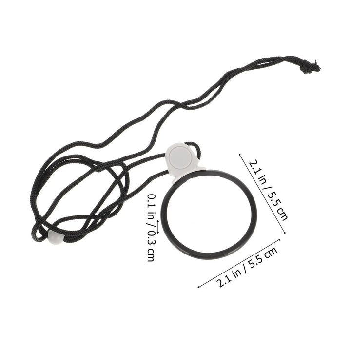 Magnifying Glasses Pendant Hanging Loupe Monocle Lens Magnifying Glass for Reading Small Prints Map Coins Jewelry