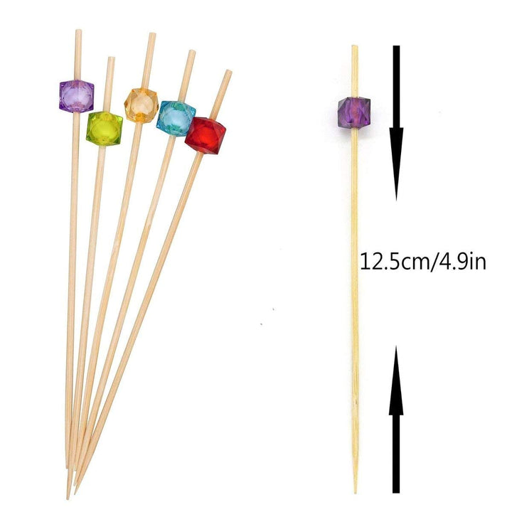 PuTwo Cocktail Picks 4.7 Handmade Multicolor Appetizer 