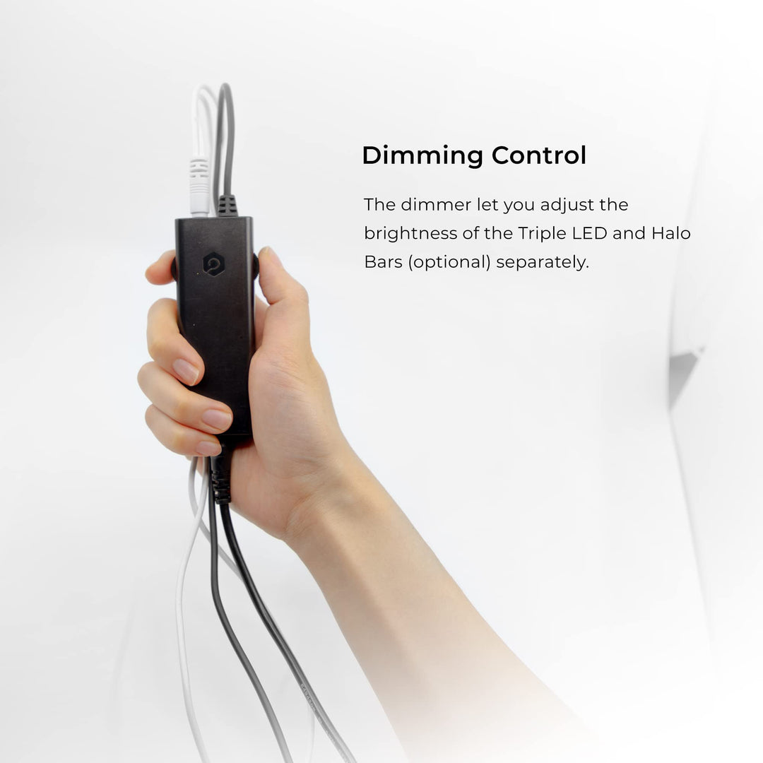 Foldio3 + Extra Lights (25inch Lightbox for Product Photography with Halo Bars / 25 x 25/ Portable Studio, Dimmable LED Chips, CRI 97+, Background Sheet Included | ORANGEMONKIE)