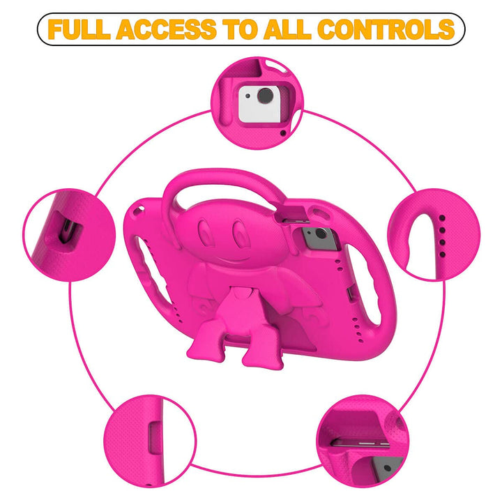 iPad Air 4th/5th Generation Case for Kids, iPad Air 10.9 inch 2020/2022 Case with Shoulder Strap, Handle Stand Protective Case for iPad Pro 11(2022/2020/2021/2018) and iPad Air 4/5, Pink