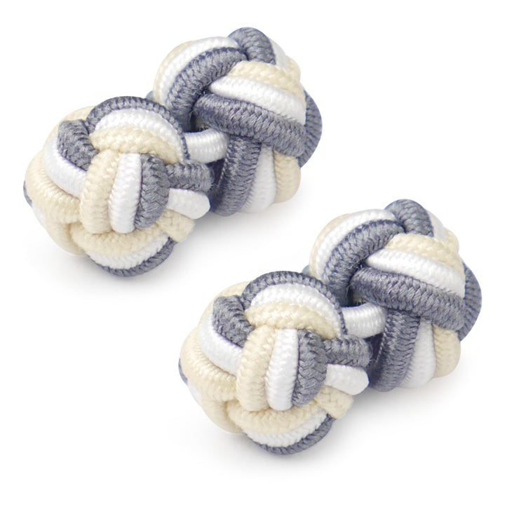 Silk Knot Fabric Cufflinks 5 Pairs Set for Mens/Womens Shirt Gift