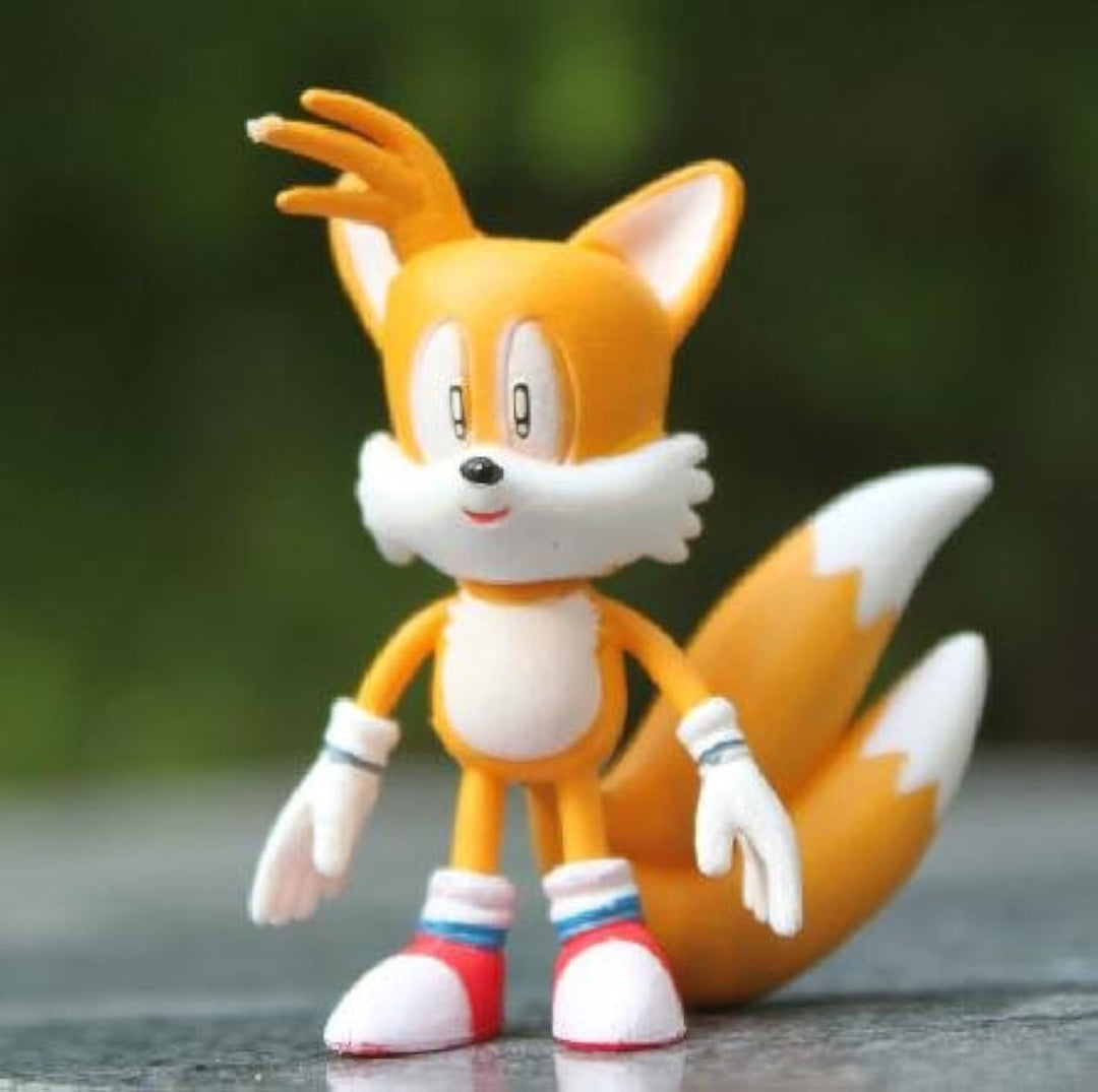 Sonic Multi Pack 2 Action Figure (6 Classic Figures - Knuckles, Sonic, Super Sonic, Amy, Metal Sonic and Tails) TRU Exclusive