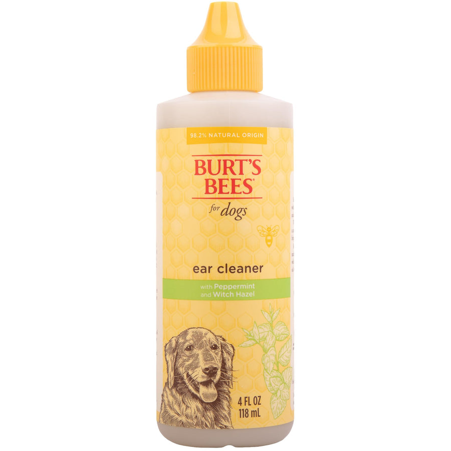Burt's Bees for Pets Ear Cleaner for Dogs with Pepeprmint and Witch Hazel, 99.7% Natural Origin Formulas, Dog Ear Cleaner, Ear Cleaning Solution for Dogs, 4 oz