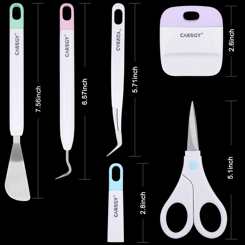 Craft Vinyl Weeding Tools Set, Precision Craft Vinyl Tools Kit, Weeding Kits for Cricut/Silhouette/Siser/Oracal 631 651 751 Vinyl