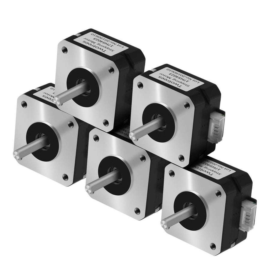Nema17 Stepper Motor Bipolar 42 Motor 4-Lead Wire with 1m Cable 23mm 42BYGH 23MM 1.5A Motor for CNC XYZ 3D Printer (Pack of 5