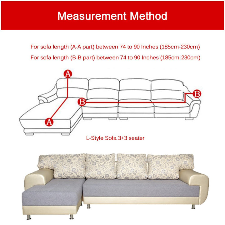 MIFXIN Sectional Sofa Covers L Shape Couch Slipcover 2 