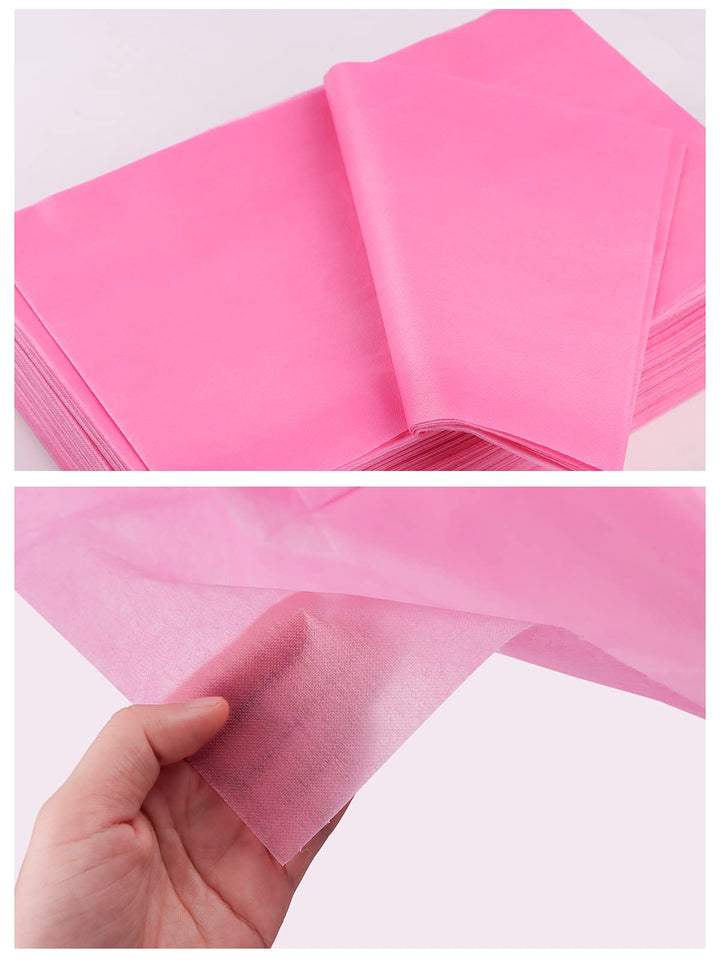 30 Pcs Disposable Massage Table Sheets, EBANKU Waterproof Massage SPA Bed Cover Sheets 31.5 X 71 Non Woven Fabric Breathable Bed Cover for Tattoo Chair Salon Hotel Lash Bed(Pink)