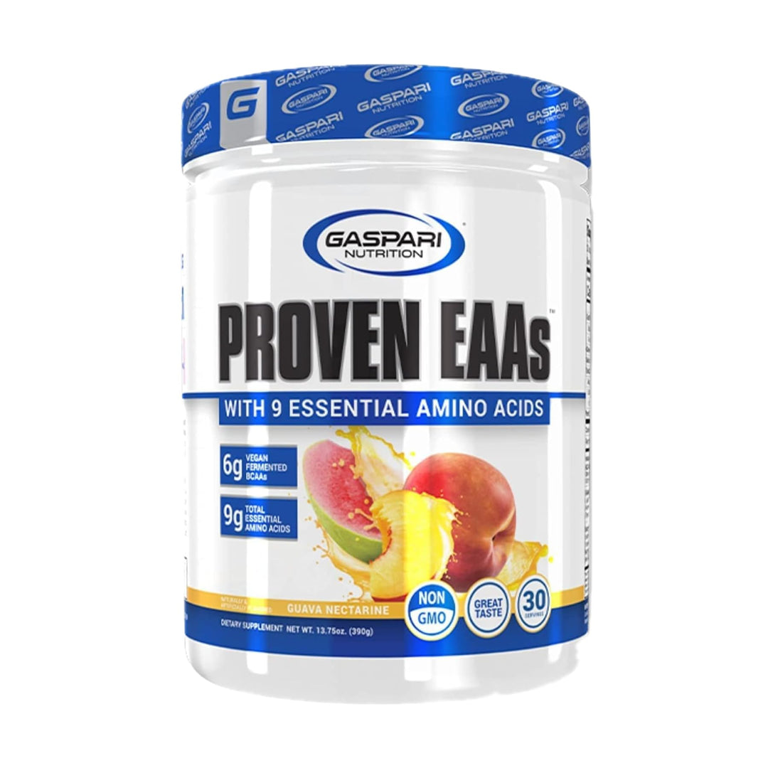 Proven EAAs, Vegan Fermented EAAs, Enhances Recovery &amp; Replenishes Electrolytes, Non GMO (30 Servings, Guava Nectarine)