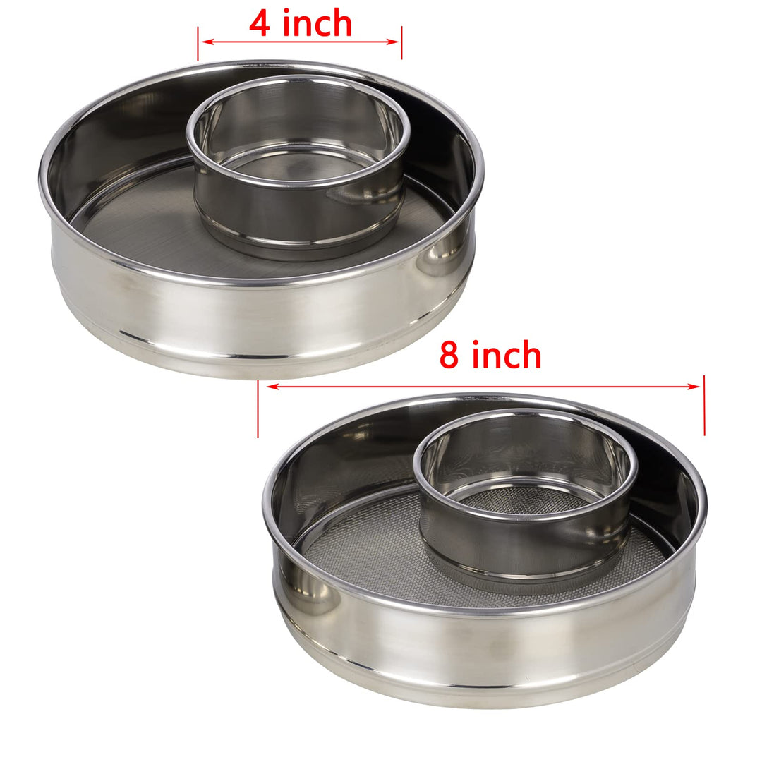 600 Mesh Lab Sieves, Test Sieve #600 Mesh, 4&#39;&#39; Diameter, 304 Stainless Steel Wire Cloth (0.026mm)