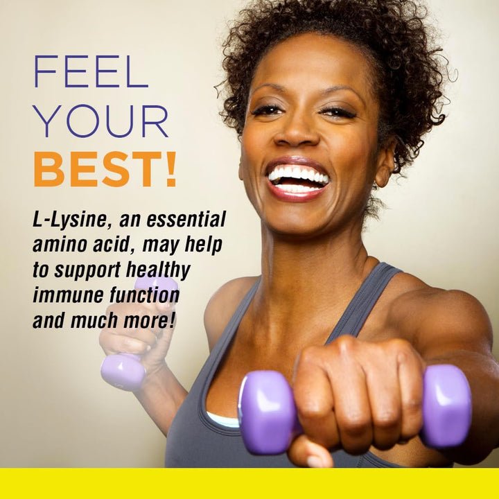 Nature's Life L-Lysine Powder | Helps Support Healthy Immune Function | 100% Pure Natural L-Lysine | Vegetarian, Unflavored, No Sugar | 460 Servings