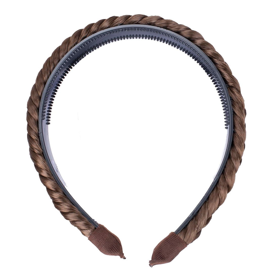 brown # 12 HHR3 : PRETTYSHOP Hair Band Plaited Braid Headband Hairpiece brown # 12 HHR3