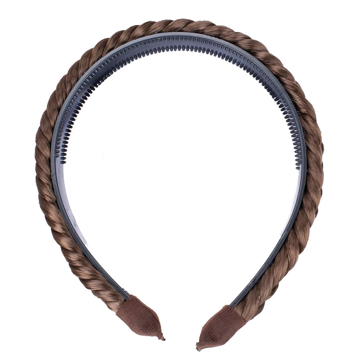 brown # 12 HHR3 : PRETTYSHOP Hair Band Plaited Braid Headband Hairpiece brown # 12 HHR3