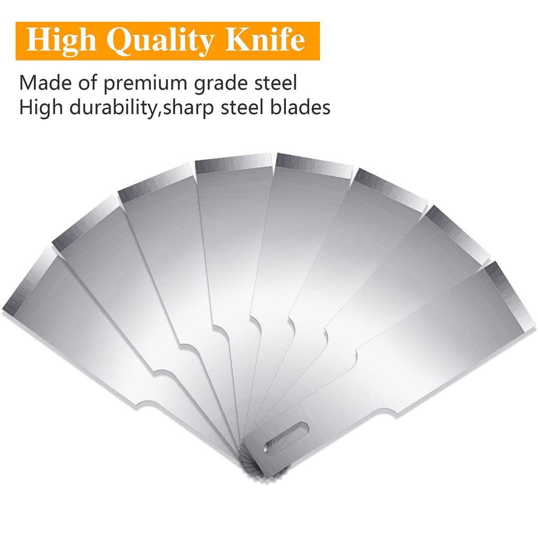 100 Pack Hobby Blades Set #17 Craft Knife Blades Refill Hobby Knife Replacement Blades with Storage Box for Art and Craft Scrapbooking Supplies Cutting Caving