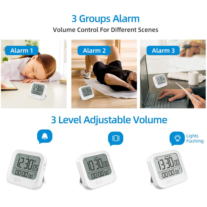 Digital Pomodoro Timer Alarm Clock Stopwatch for Produc