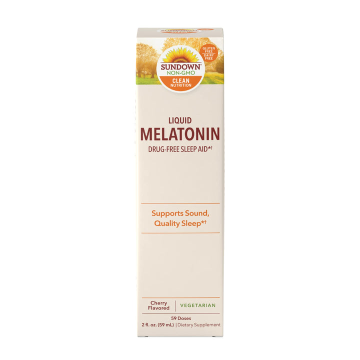 Sundown Liquid Melatonin Drug-Free Sleep Aid, Cherry Fl