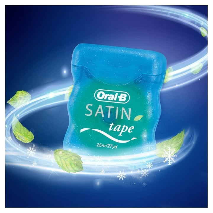 Oral-B Satin Dental Floss, 25 m, Plaque Remover for Tee