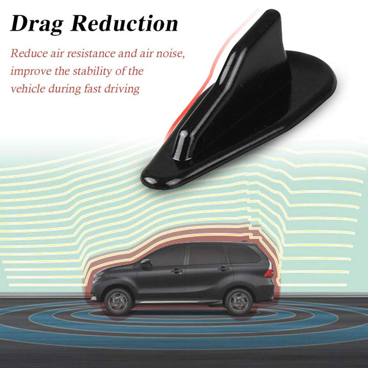 Spoiler Roof Wing, Air Vortex Generator Diffuser Shark Fin Universal 10pcs Kit Black
